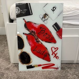 Red Boss Lady Art Print